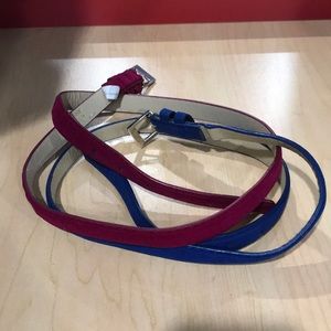 2-Pack set of velvet belts!